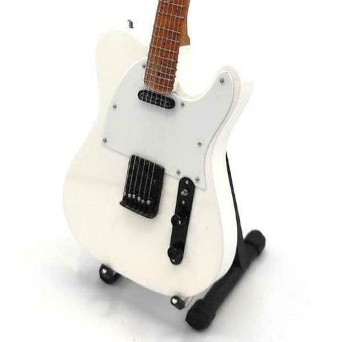 Miniatuur Fender Telecaster gitaar met gratis standaard, Verzamelen, Muziek, Artiesten en Beroemdheden, Overige typen, Nieuw, Ophalen of Verzenden