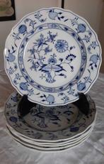 Meissen - Bord (6) - Blue Onion - Porselein - Meissen Blauw, Antiek en Kunst