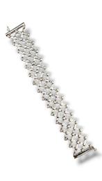 Armband - 18 karaat Witgoud Diamant (Natuurlijk), Nieuw