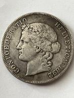 Zwitserland, Genève 5 Francs 1892 (Zonder Minimumprijs), Postzegels en Munten