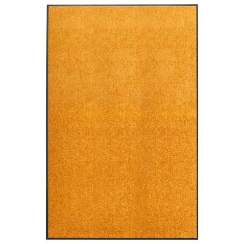 vidaXL Deurmat wasbaar 120x180 cm oranje, Tuin en Terras, Deurmatten, Nieuw, Verzenden
