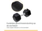 Orange Gym Hex Dumbbell - 16KG - hexagon halters met, Sport en Fitness, Verzenden, Nieuw