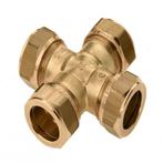 BONFIX messing knelkoppeling kruisstuk 22, Ophalen of Verzenden, Nieuw