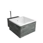 Rexener Polar Day Hottub met bioheater en wit bad, Tuin en Terras, Nieuw, Overige typen, Ophalen of Verzenden, Vierkant