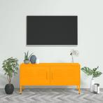 vidaXL Tv-meubel 105x35x50 cm staal mosterdgeel, Huis en Inrichting, Kasten | Televisiemeubels, 100 tot 150 cm, Verzenden, Nieuw