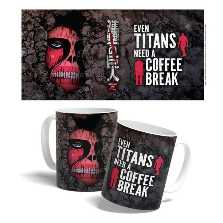 (Pre-order) Attack on Titan Mug Titan Coffee Break Time 3..., Huis en Inrichting, Keuken | Servies, Zo goed als nieuw, Verzenden