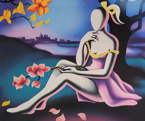 Mark Kostabi (1960) - Moonlight and Magnolia, Antiek en Kunst, Antiek | Overige Antiek