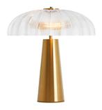 Light & Living Tafellamp Fungo Ø50cm, 2-lamps, kleur Transpa, Huis en Inrichting, Lampen | Tafellampen, Nieuw, Glas, Verzenden