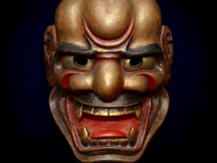 Noh masker - Hout, Antiek en Kunst, Antiek | Overige Antiek