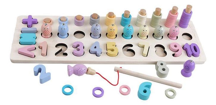 Eco Toys Houten Telspel HC580588, Kinderen en Baby's, Speelgoed | Houten speelgoed, Nieuw, Verzenden