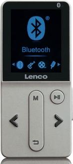 MP3 Speler met Bluetooth - Inc. 8GB SD - Grijs - Lenco - XEM, Verzenden, Zo goed als nieuw