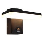 Moderne buiten wandlamp met bewegingssensor zwart, Loris,, Ophalen of Verzenden, Nieuw, Overige materialen, Wandlamp