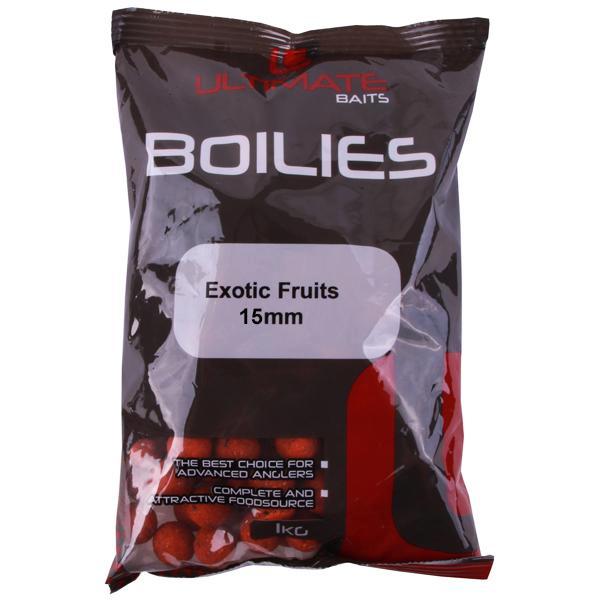 Ultimate Baits Boilies 15mm 1kg - Exotic Fruits, Watersport en Boten, Hengelsport | Algemeen, Overige typen, Nieuw, Verzenden