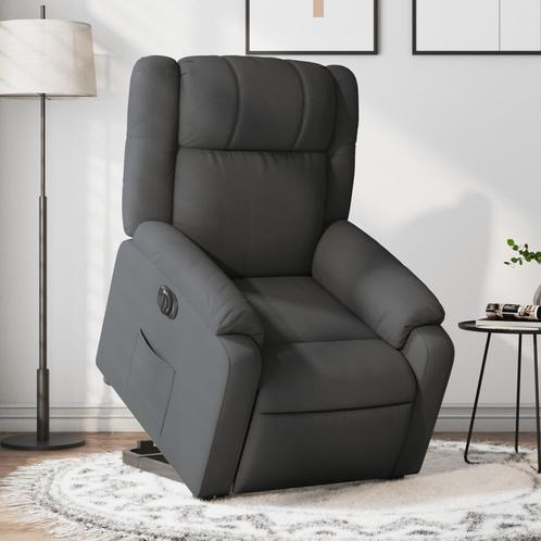 vidaXL Sta-op-stoel elektrisch verstelbaar stof donkergrijs, Huis en Inrichting, Fauteuils, Nieuw, Verzenden