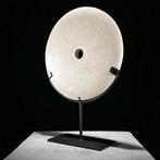 Decoratief ornament - NO RESERVE PRICE - White Marble Disc, Nieuw