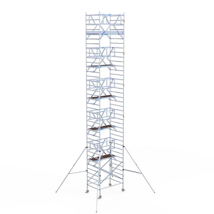 Rolsteiger Professional 135x190 12,2m werkhoogte vrijstaand, Doe-het-zelf en Verbouw, Steigers, Rolsteiger of Kamersteiger, Nieuw