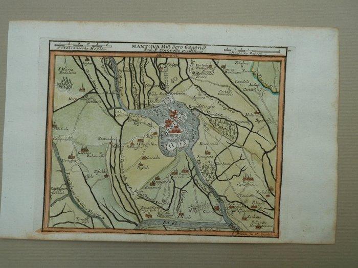 Italië - Mantua; Gabriel Bodenehr - Mantova mit dero Gegend, Boeken, Atlassen en Landkaarten