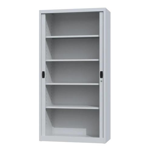 Nieuwe roldeurkast - 195x100x45cm - archiefkast - grijs, Huis en Inrichting, Kasten | Roldeurkasten en Archiefkasten, Met slot