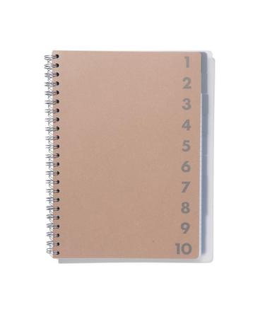 HEMA Collegeblok 10-in-1 - A4 - kraft beschikbaar voor biedingen