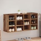vidaXL Schoenenkast met plank Oud hout 103x30x51 cm Bewerkt, Huis en Inrichting, Verzenden, Nieuw