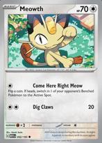Meowth 052/165 reverse holo pokemon 151, Ophalen of Verzenden, Nieuw, Losse kaart, Foil