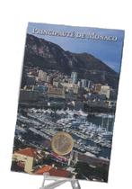 Monaco 1 euro munt 2007 in kaart ongecirculeerd, Postzegels en Munten, Bankbiljetten | Nederland, Ophalen of Verzenden