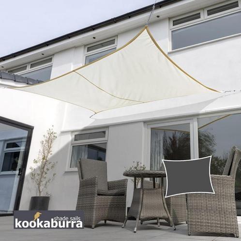 Kookaburra 4,0mx3,0m Rechthoek Ivoor Geweven Schaduwdoek, Tuin en Terras, Bloempotten, Verzenden