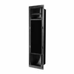 Inbouw Toiletrolhouder met Reserve Rolhouder RVS Mat Zwart, Ophalen of Verzenden, Nieuw