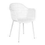 Tuinstoel Elisa - wit - 85x63x53 cm, Huis en Inrichting, Verzenden, Nieuw