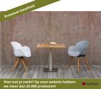 Niehoff Bistro Tafel Roestvrij Staal Teak 68x68 - 140x95 cm, Tuin en Terras, Ophalen of Verzenden, Nieuw, Hout