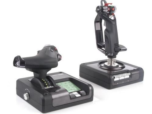 Logitech G Saitek X52 Pro - Flight Control Systeem - Zwart -, Spelcomputers en Games, Spelcomputers | Overige Accessoires, Zo goed als nieuw