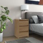 vidaXL Nachtkastjes 2 st 40x35x62,5 cm bewerkt hout sonoma, Minder dan 45 cm, Verzenden, Nieuw, 55 tot 70 cm