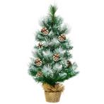 Costway Mini Tafel Kerstboom Sneeuw Bedekte Dennen - 60 cm