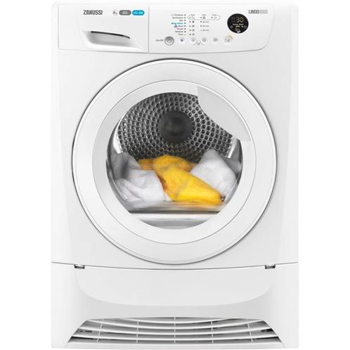 Zanussi Zdh8333w Warmtepompdroger 8kg, Witgoed en Apparatuur, Wasdrogers, Zo goed als nieuw, Voorlader, 85 tot 90 cm, Ophalen of Verzenden