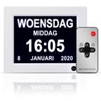 2dekans | SafeLife Dementieklok XL - Digitale kalenderklok, Ophalen of Verzenden, Zo goed als nieuw