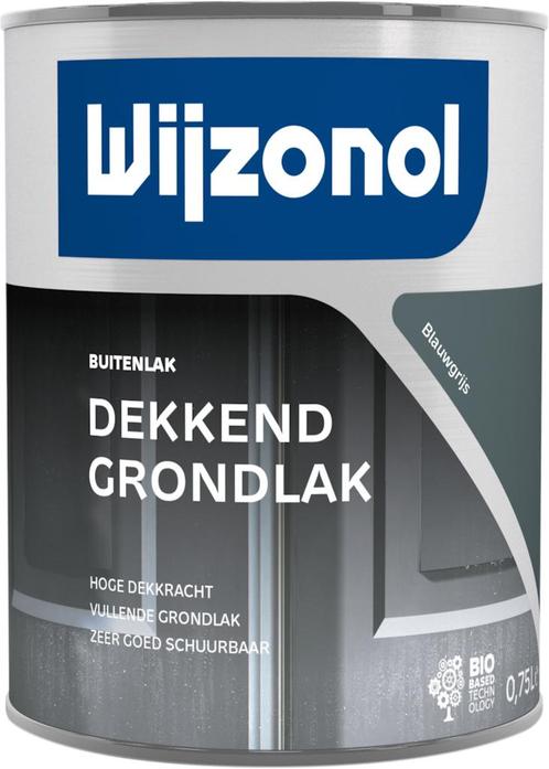 Wijzonol Dekkend Grondlak Blauwgrijs 750 ml, Doe-het-zelf en Verbouw, Verf, Beits en Lak, Nieuw, Ophalen of Verzenden