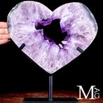 Prachtig Amethist Hart - Natuurlijke Diep Paarse Kleur -, Verzamelen, Mineralen en Fossielen