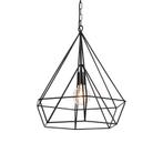 Scandinavische hanglamp zwart - Karkass, Huis en Inrichting, Lampen | Hanglampen, Nieuw, Overige materialen, Design, 75 cm of meer