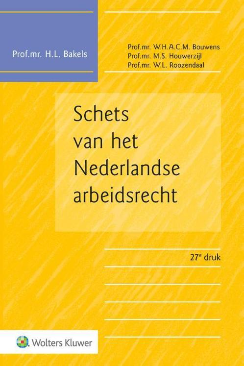 Schets van het Nederlandse arbeidsrecht 9789013172539, Boeken, Studieboeken en Cursussen, Zo goed als nieuw, Verzenden