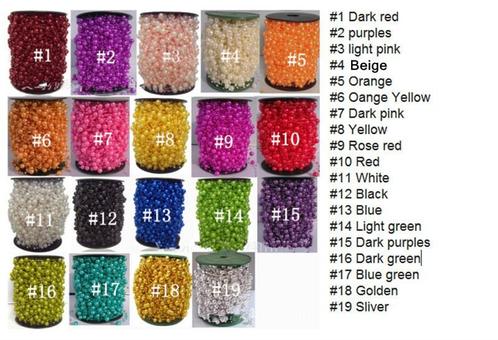 Parelketting per 5 meter kleinverp 3+8 mm - mintgroen #, Huis en Inrichting, Woonaccessoires | Kunstplanten en Kunstbloemen, Nieuw