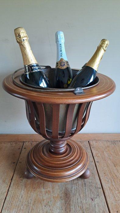 Champagne koeler - Mahoniehout/Koper, Antiek en Kunst, Curiosa en Brocante
