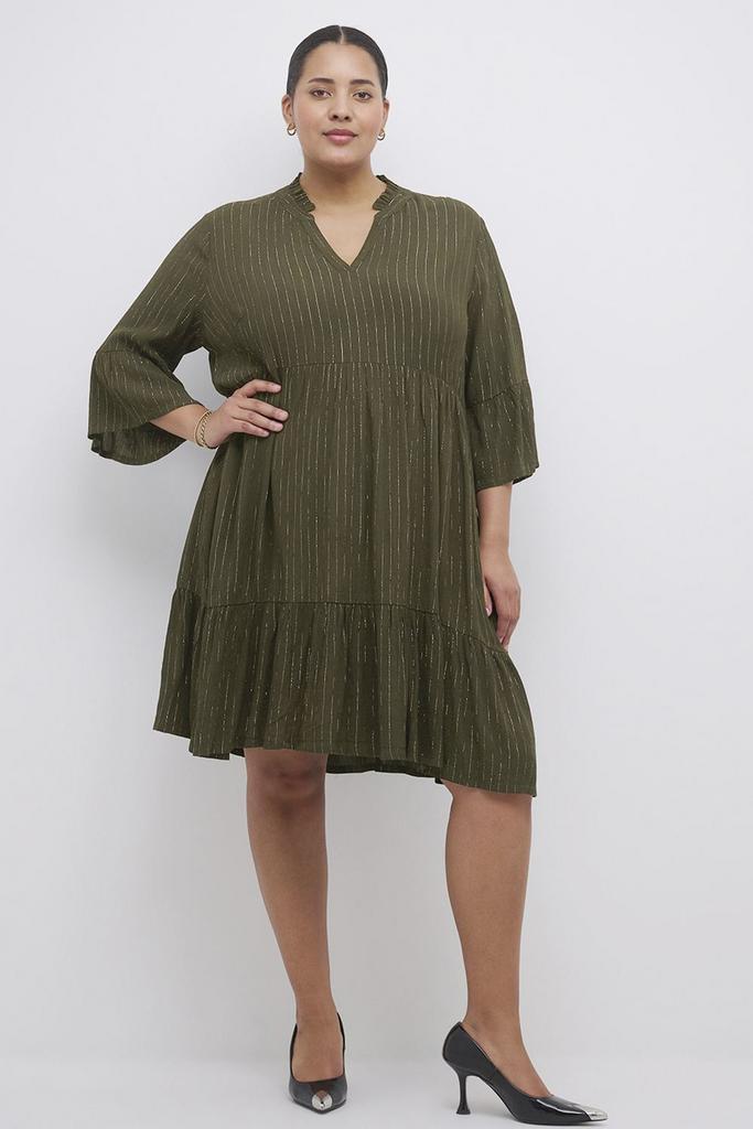 Kaffe Curve eco jurk Lio glitterdraa Maat:, Kleding | Dames, Jurken, Overige kleuren, Nieuw, Verzenden