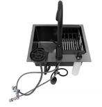 Zwarte Keukenspoelbak 45x40 cm – Multifunctioneel met Kraan, Huis en Inrichting, Verzenden, Nieuw