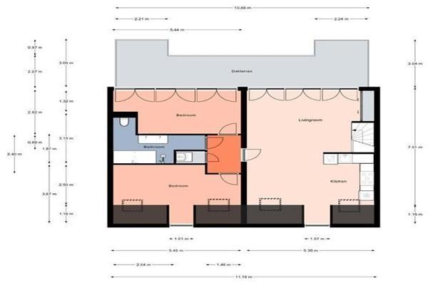 Appartement Jan Bernardusstraat in Amsterdam, Huizen en Kamers, Huizen te huur, Via bemiddelaar, Amsterdam, Appartement