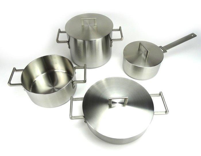 Alessi - Jasper Morrison - Kookpottenset - Convivio - 18/10, Antiek en Kunst, Antiek | Meubels | Stoelen en Banken