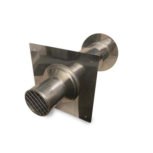 Dubbelwandige muurdoorvoer Ø80mm L:480mm type 1, Huis en Inrichting, Kachels, Vrijstaand, Nieuw, Hout, Ophalen of Verzenden
