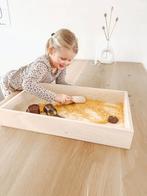 Set Houten Speelbak met Deksel en Kinetisch Zand of Speel..., Ophalen of Verzenden, Nieuw