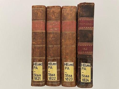 Redactie - STAATS-ALMANAK - 1820-1823, Antiek en Kunst, Antiek | Boeken en Bijbels