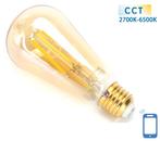 Kooldraadlamp E27 6W WiFi CCT 2700K-6500K | ST64 - warmwit -, Verzenden, Nieuw
