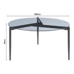 Salontafel Ulökantaa Ø80x40 cm grijs [en.casa], Huis en Inrichting, Tafels | Salontafels, Verzenden, Nieuw